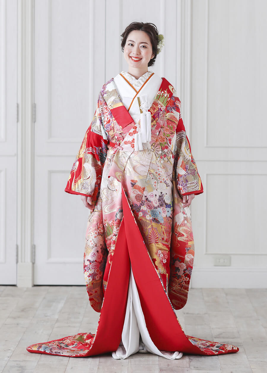 Silk kimono wedding dress ATHENA | Lefkon